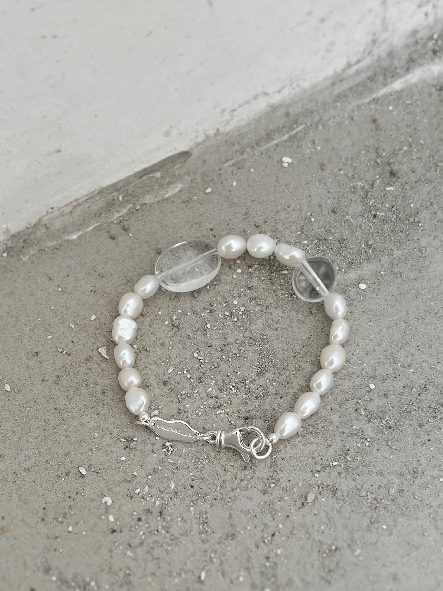 Pure White Crystal Pearl Bracelet