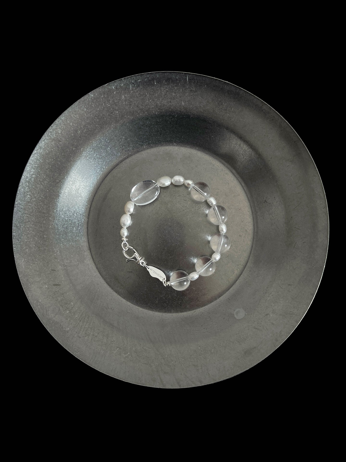 Pure Balance Pearl & White Crystal Bracelet