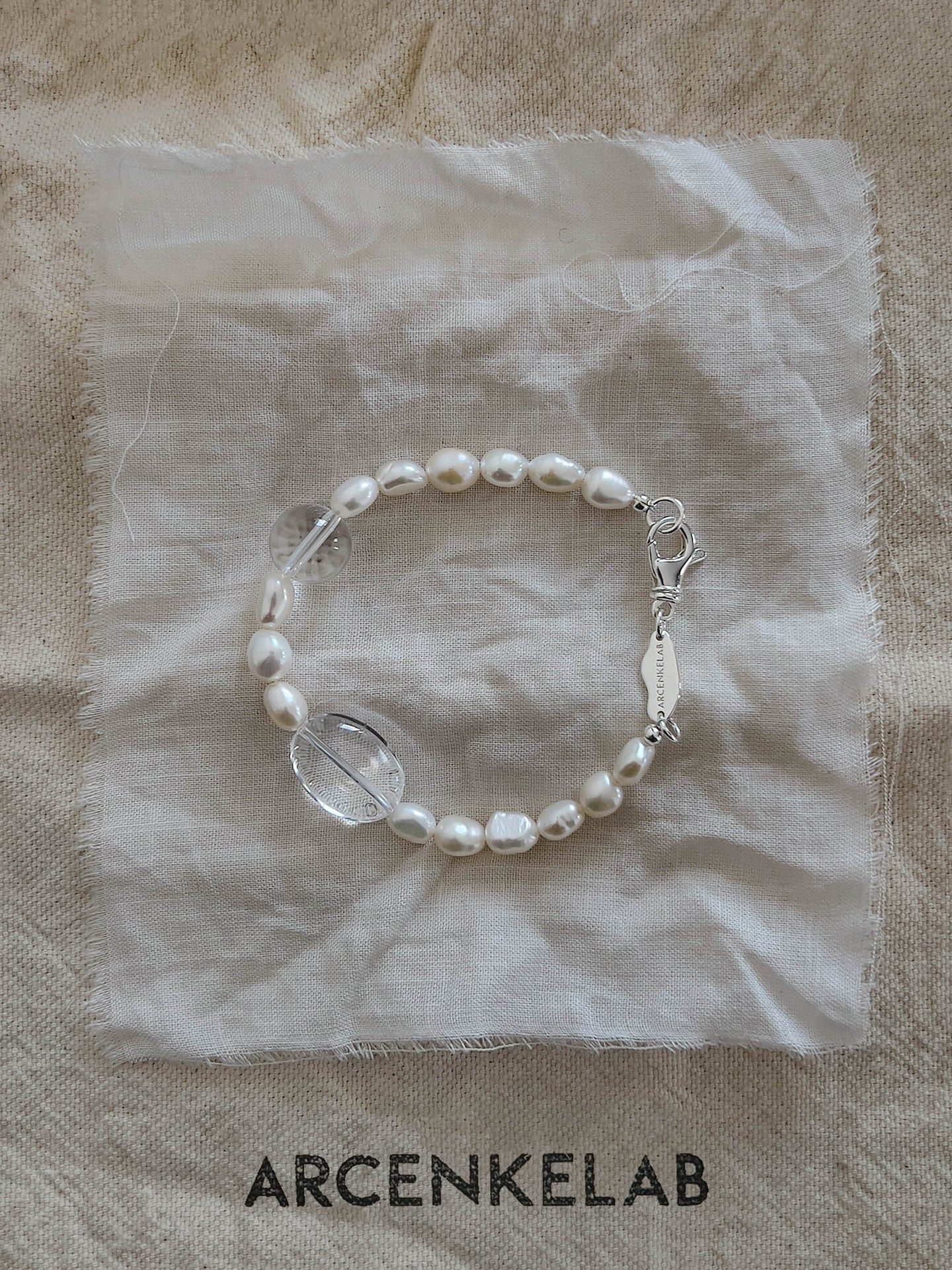 Pure White Crystal Pearl Bracelet