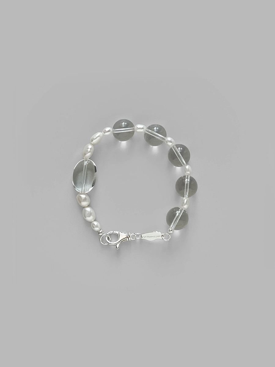 Pure Balance Pearl & White Crystal Bracelet