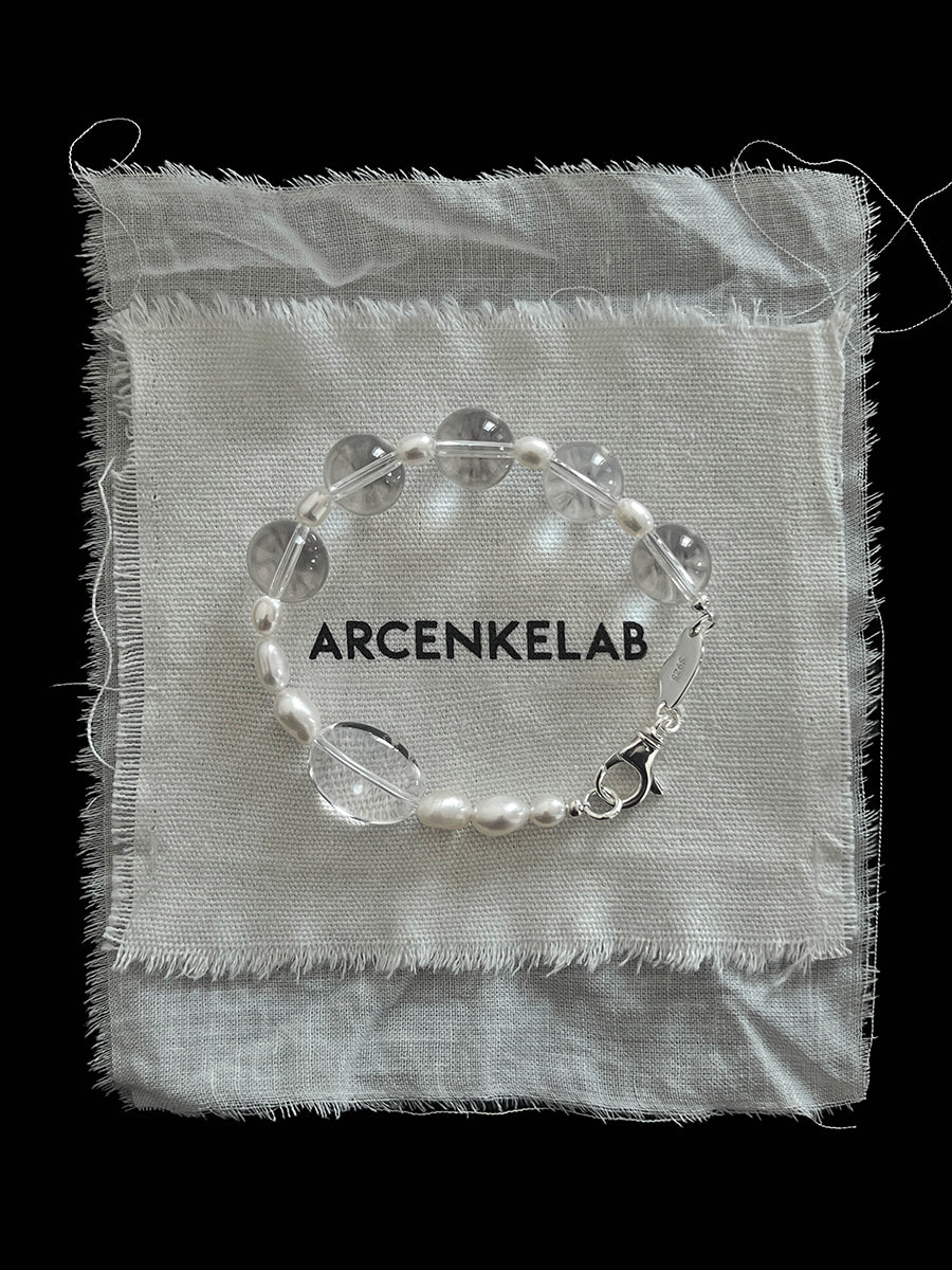 Pure Balance Pearl & White Crystal Bracelet